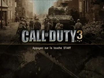 Call of Duty 3 screen shot title